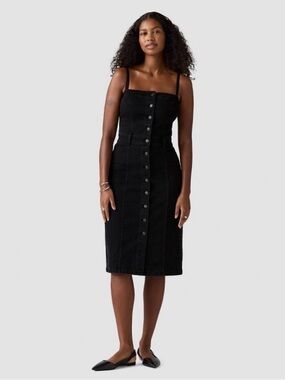 levis aubrey denim dress Sleeveless Aubrey Dress - Medium Wash